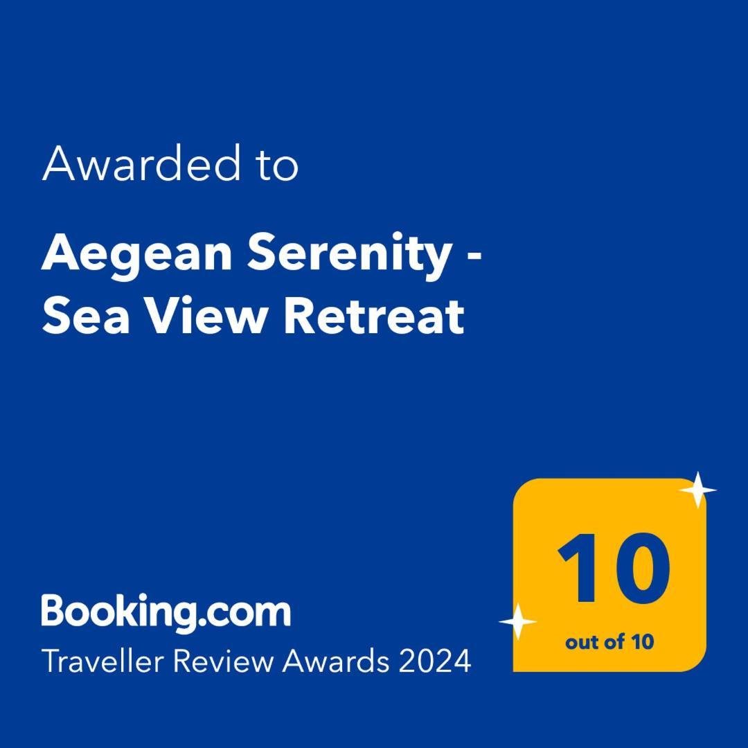Aegean Serenity - Sea View Retreat Archangelos  Dış mekan fotoğraf